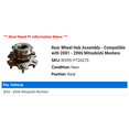 thumbnail image 2 of Rear Wheel Hub Assembly - Compatible with 2001 - 2006 Mitsubishi Montero 2002 2003 2004 2005, 2 of 2