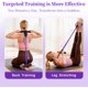 thumbnail image 2 of Cuerda de tensión multifunción, banda elástica de 6 tubos para yoga, cuerda de tensión de látex natural, equipo de fitness, para abdominales, cinturas/brazos/piernas, entrenamiento, 2 of 8