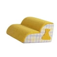 thumbnail image 3 of Rampa para escaleras para perros, escalera inclinada de 2 niveles para interiores, con cubierta extraíble, antideslizante, para subir sofás, perros Amarillo, 3 of 8