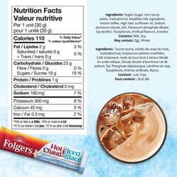 Folgers Hot Or Iced French Vanilla Instant Latte 4 Sachets 120g, 4 x 30g Sachets (Total 120g)