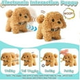 thumbnail image 3 of Robot Dog Plush Toy Puppy Electronic Interactive Dog - Walking, Barking, Tail Wagging,Realistic Robot Puppy，Stretching Companion Animal for Kids Toddlers (Ages 3-6), 3 of 15