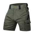 thumbnail image 2 of Cargo Shorts for Men Summer Casual Lightweight Waterproof Durable Utility Work Shorts with Pockets, 2 of 4