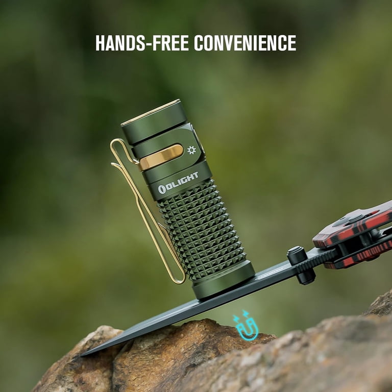 olight baton flashlight 4 1300lm 170m EDC Nealsgadgets even flood beam from its smooth TIR optic lens Olight Baton Turbo flashlight review