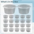 thumbnail image 5 of 50 Pcs Disposable Jello Shot Cups with Lids,Food-Safe PP,Transparent Plastic Containers for Jello, Sauces,and Condiments,Leak-Proof, 5 of 5