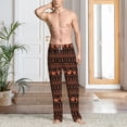 thumbnail image 5 of Uemuo Vintage Pumpkin Pattern Pattern Men's Wide Leg Palazzo Lounge Pants with Pockets Light Weight Loose Comfy Casual Pajama Pants-XX-Large, 5 of 9