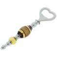 thumbnail image 2 of GlassOfVenice Italian Murano Glass Bottle Opener - Gold Purple Stripes, 2 of 4