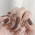 thumbnail image 4 of False Nails HUOGUO Leopard Matte Wear Short Fashion 24 unidades, 4 of 4