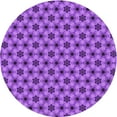 thumbnail image 1 of Ahgly Company Indoor Round Patterned Heliotrope Purple Area Rugs, 4' Round, 1 of 6