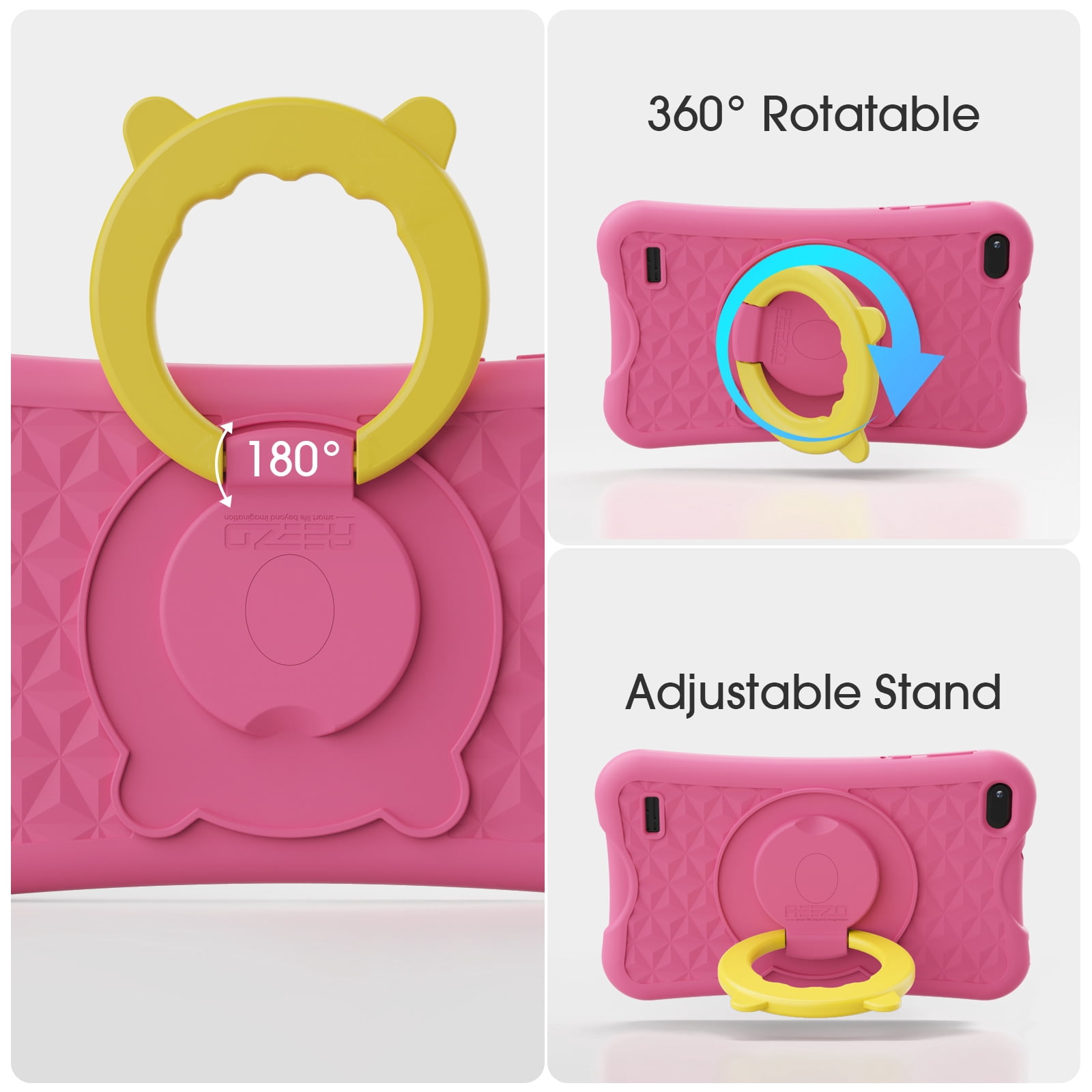 Digiland Kids Tablet 7 inch,Android 13 Go Quad Core Tablet for Toddler with IWAWA App, 32GB ROM+5GB RAM,Parent Control,Wi-Fi,Pink