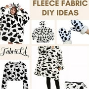 FabricLA Fleece Fabric by The Yard | 1 Yards 36 X60 Inch Wide | Soft Anti-Pill Polar Fleece | Blanket, Throw, Poncho, Pillow Cover, PJ Pants, Booties, Eye Mask - Heather Gray