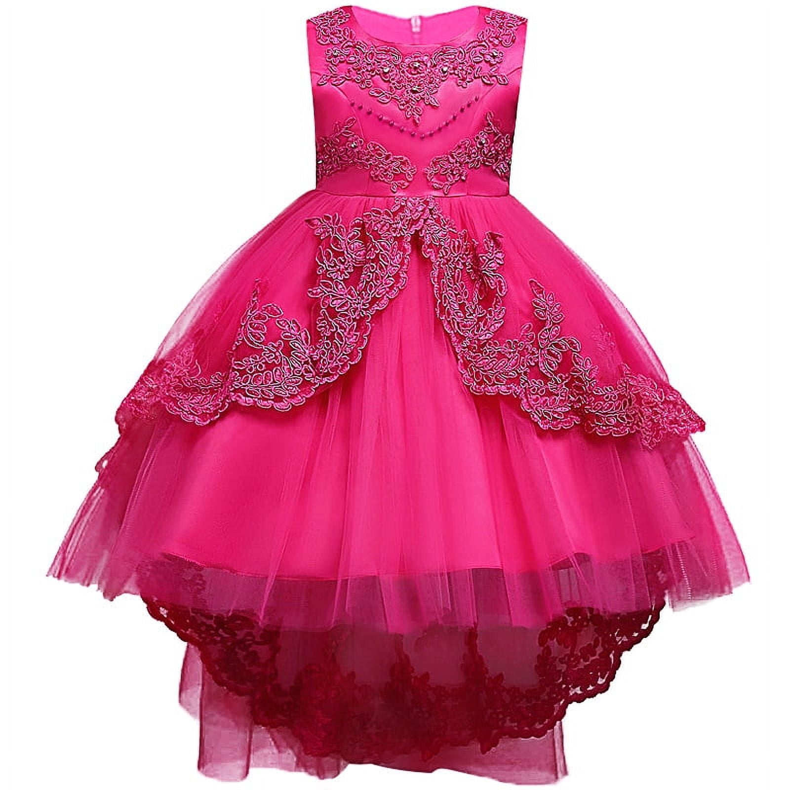 Vtido De Baile De Princa Floral Retro Para Niñas, Capas De Malla