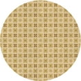 thumbnail image 1 of Ahgly Company Machine Washable Indoor Round Transitional Caramel Brown Area Rugs, 4' Round, 1 of 7