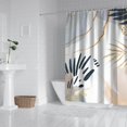 thumbnail image 2 of Blue Boho Abstract and Plant Pattern Shower Curtain 72"x84" ,Bathroom Decorative Shower Curtains Set with 12 Hooks,Modern Waterproof Washable Shower Curtain, 2 of 6