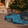 thumbnail image 4 of Salouo Bohemian Turtle Christmas Tree Skirt 48" Farmhouse Christmas Decorations Snowman Xmas Tree Skirt Tree Mat for Holiday Party Decor, 4 of 8