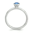 thumbnail image 2 of Sterling Silver Stackable Expressions High 5mm September Swarovski Ring Size 6, 2 of 3