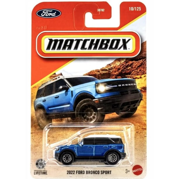 Vehículo de juguete fundido a presión Matchbox 2022 Ford Bronco Sport 1:64