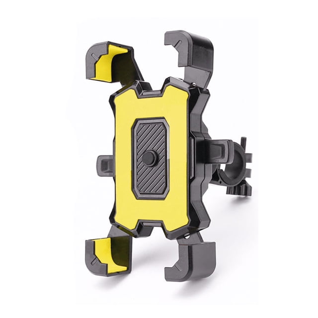 Soporte para teléfono de bicicleta Antideslizante Ajustable Montaje en bicicleta de 4.5-6.8 pulgadas Portátil Ciclismo Ciclismo Racing Soporte Accesorio Accesorio Amarillo para Handlebar seitruly EL015524-07B