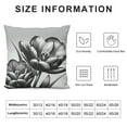 thumbnail image 5 of JEUXUS Short Plush Pillowcase (Universal 1) Life White Flower Lily Printed on Both Sides White, 5 of 5