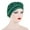 Dark Green, variant on Women Stylish Braided Plait Stretch Turban Beanie Hat Hair Head Wrap Elastic Cap