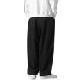 thumbnail image 4 of Men Corduroy Pants Elastic Waist Drawstring Pants, 4 of 5
