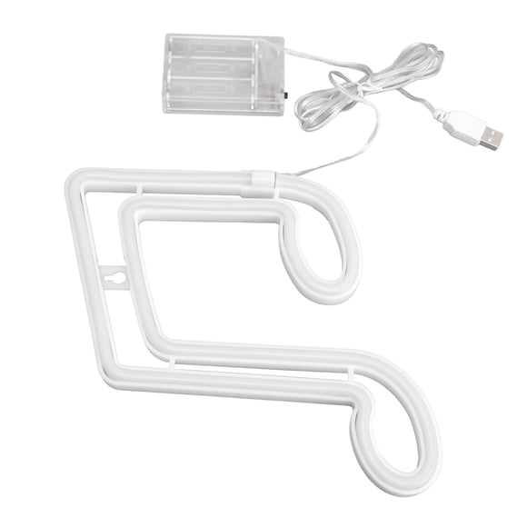 Lámpara de neón con nota musical LED, luz de neón LED para colgar en la pared, lámpara de neón para conciertos, luz nocturna, rendimiento de alta gama