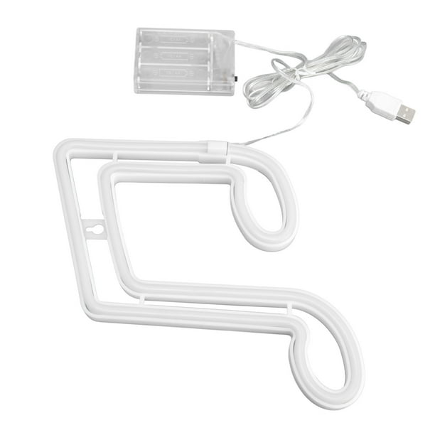 Lámpara de pared LED de neón BuyWeek Nota Musical Diseño Aerodinámico