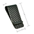 thumbnail image 3 of WAFJAMF Unisex Carbon Fiber Money Clip and Credit Card Holder, Matte Black, 39mm, 3 of 5