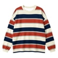 thumbnail image 4 of BOOMNY Womens Long Sleeve Striped Tshirts Crew Neck Lightweight T-Shirt Cozy Fall Tee Tops for Women, 4 of 4