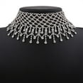 thumbnail image 4 of Collar gargantilla Yuyangstore de borla para Navidad plata, 4 of 8