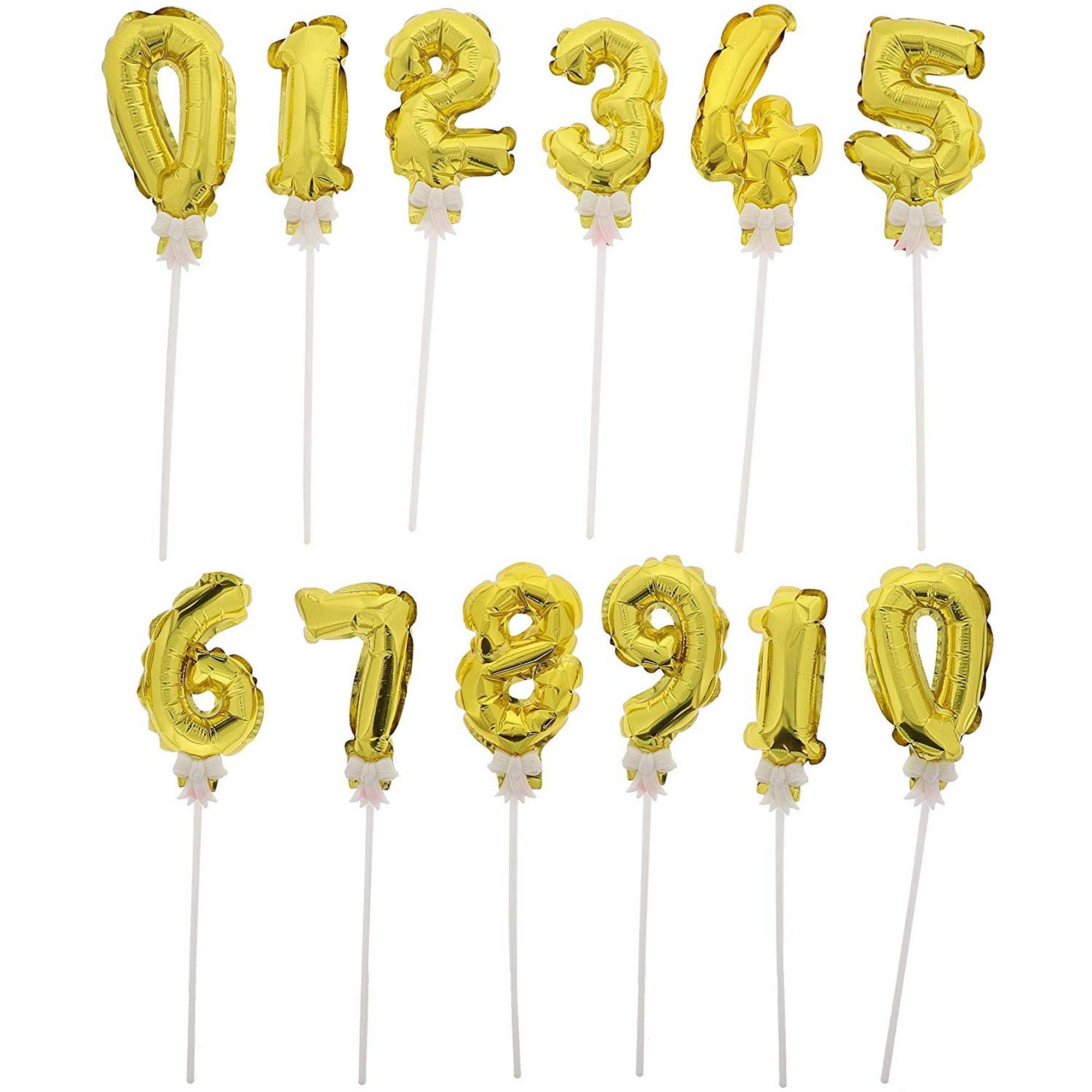 mini number balloons