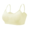 thumbnail image 5 of Coobie Seamless Bras for Women No Underwire Scoopneck Cami Bra 9012,Ivory,One Size, 5 of 8