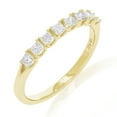 thumbnail image 3 of Vir Jewels 1/2 CTTW Princess Diamond Wedding Band 14K Yellow Gold 8 Stones Prong Set Size 10 Size 10, 3 of 8