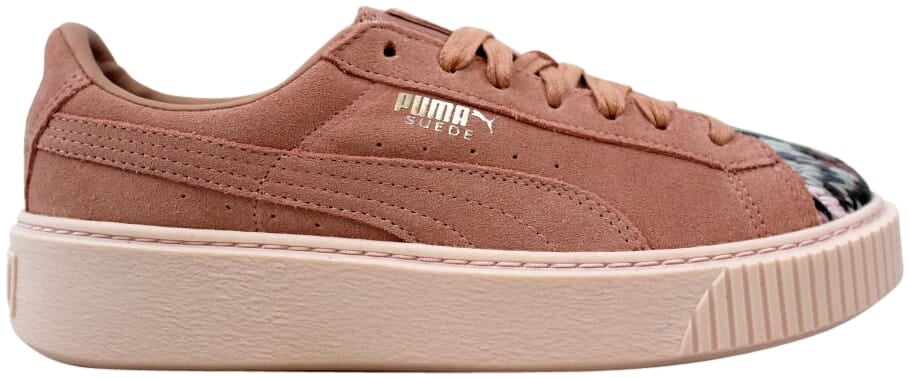 puma suede platform beige