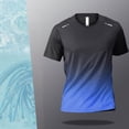 thumbnail image 2 of TOWED22 Men's UPF 50+ Sun Protection Quick Dry Workout T-Shirts Lightweight Moisture Wicking Tee for Athletic, Beach, Hiking Blue,XXL, 2 of 4