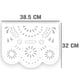 thumbnail image 2 of Papel picado Blanco | Guirnaldas | 5 tiras de 5 metros | diseño de destellos blancos | enramada mexicana artesanal | decoración de papel picado (Plástico) para Boda, 2 of 5