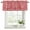 Bright Red White, variant on Valentine's Day Curtain Valances for Windows, Kitchen Valance Window Treatments Panel 2 Pack, Red Love Retro Country Abstract Art Rod Pocket Short Curtains for Bathroom Bedroom 42 x 12 Inch