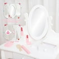 thumbnail image 3 of M optimized Kids' Vanity Set with Mirror, Makeup Table and Stool for Girls, Vanity Desk and Chair with Wood Makeup Playset for 4-9 Girls, 3 of 6