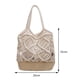 thumbnail image 4 of Bolsa de hombro de playa de verano de mano tejido para mujer ahuecado para viajes (blanco) Tmvgtek Para Estrenar, 4 of 9
