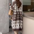 thumbnail image 4 of Vestes Cardigan Longues pour Femmes Ouvert devant Maxi Long Cardigan Tricoté pour Femmes Mode Automne 2022, 4 of 5
