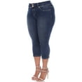 thumbnail image 3 of White Mark Women's Plus Size Capri Jeans, 3 of 5