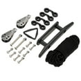 thumbnail image 1 of Kayak Anchor Trolley Kit System con poleas Cuerda Cleat 30 pies de cuerda Pad Eyes de material acero inoxidable, 1 of 9