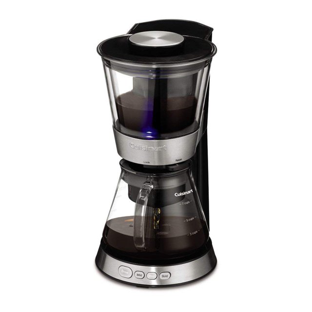 Cuisinart DCB-10 Cafetera automática de preparación en frío, 7 tazas, plateada (renovada)