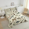 thumbnail image 4 of Erosebridal Reindeer Elk Bedding Queen Comforter Set, Hunting Fish Down Comforter, Rustic Animal Decor, Reversible 3pcs, 4 of 8