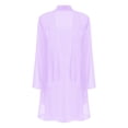 thumbnail image 1 of Oyolan Cardigans Kimono pour Femmes en Mousseline Transparente, Cache-Maillots Décontractés Amples à devant Ouvert, Boléro, Vêtement d'Extérieur Lavande 3TG, 1 of 5