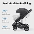 thumbnail image 3 of newyoo Infant Strolle, Nestro 516M, Convertible Baby Strollers with Reversible Seat & Cup Holder, Coches para Bebes, 2-in-1 Rear-Facing Pram, Black, 3 of 9