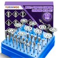 thumbnail image 1 of Juego de brocas de diamante YURINWOO 120 Grit para Dremel, 32 piezas, 1 of 6