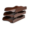 thumbnail image 3 of Dualoai Wood Inbox Tray Letter Tray Holder Sturdy Stackable for Desk Wooden Shelves for, 3 of 9