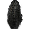 thumbnail image 1 of Fille Dégradé Naturel Brun Partie Perruque Long Cheveux Bouclés Mode Perruque Synthétique, 1 of 5