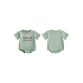 thumbnail image 2 of BemeyourBBs Newborn Baby Boy Duck Hunting Outfit Summer Bubble Romper Infant Cute Letter Animal Embroidery Short Sleeve Round Neck Bodysuit Jumpsuit, 2 of 9