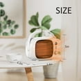 thumbnail image 5 of Space Heater, Small Desk Heater with Temperature Control, 800W/500W Safe and Quiet Ceramic Desktop Heater for Home Bedroom Office Indoor Use(White), 5 of 14